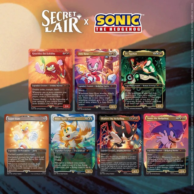 英語版『Secret Lair x Sonic: Friends & Foes』